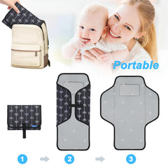 Phoebus Baby changing pad one-handed use enables fast setup during errands.