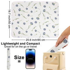 PHOEBUS BABY PU leather side is waterproof and wipe-clean for mess protection.