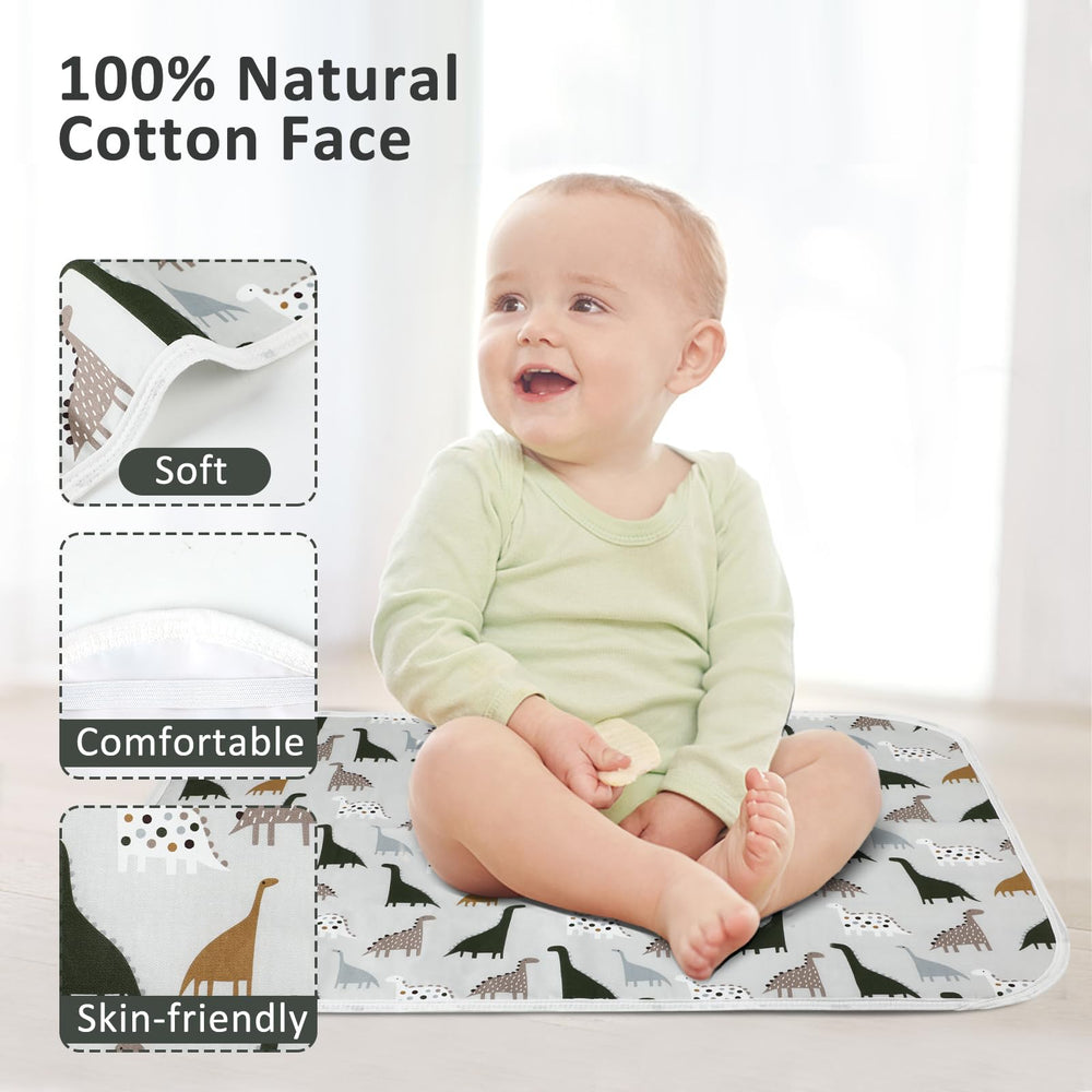 PHOEBUS BABY changing pad waterproof layer protects surfaces from leaks.