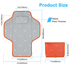 PHOEBUS BABY changing pad waterproof surface for easy wipe-clean messes