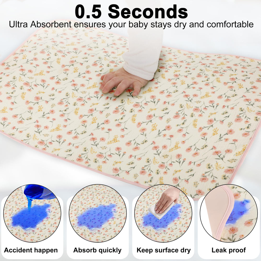 PHOEBUS BABY changing pad PU leather surface wipes clean