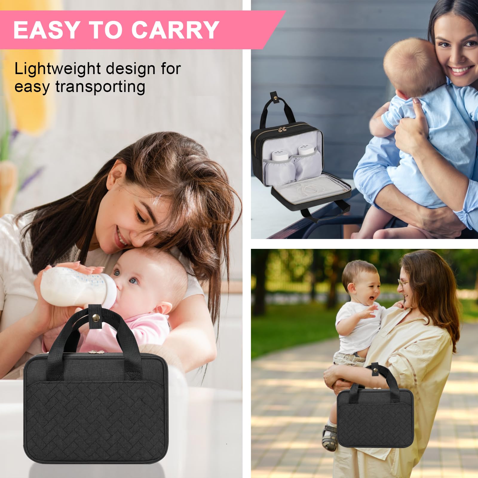 PHOEBUS BABY classic black design, gift-ready for nursing moms