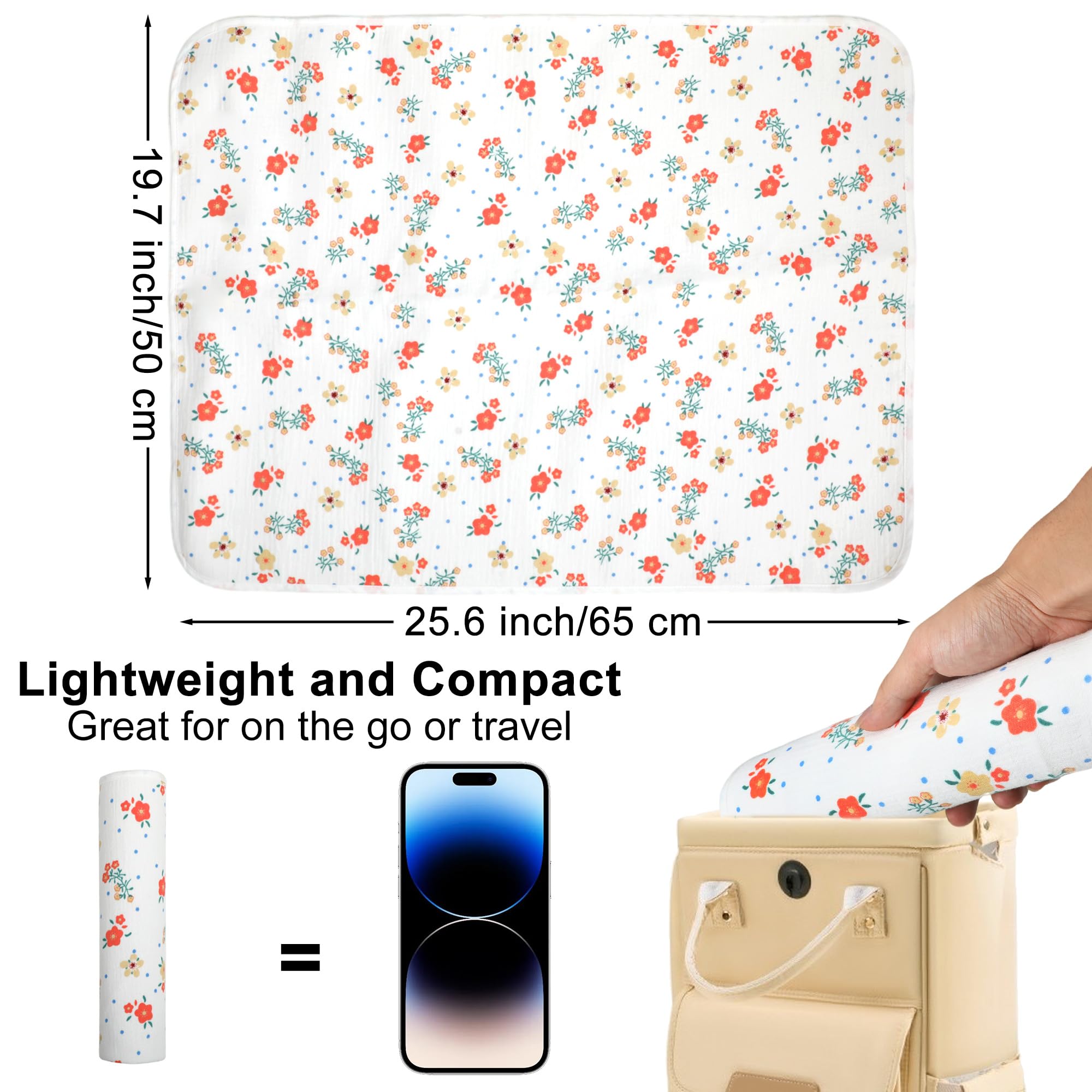 PHOEBUS BABY 4-layer muslin for superior absorbency keeps baby dry