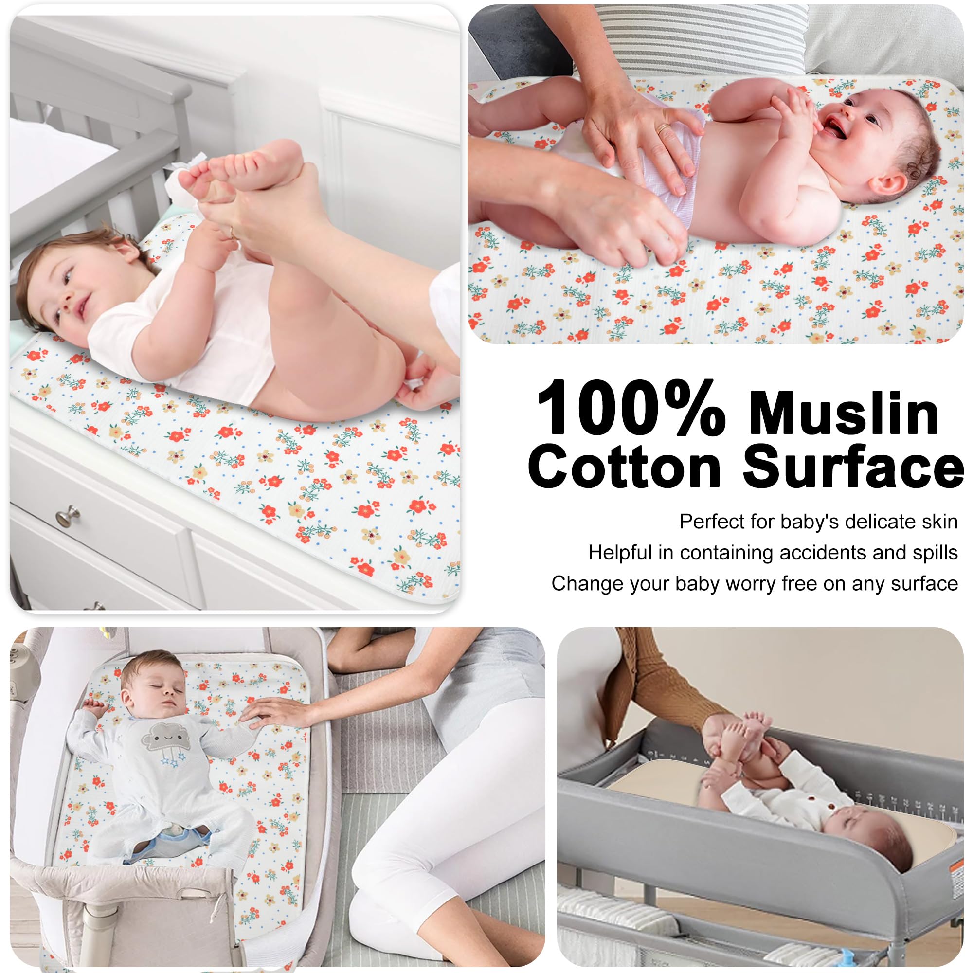 PHOEBUS BABY easy-care surface: wipe PU leather, machine wash muslin side