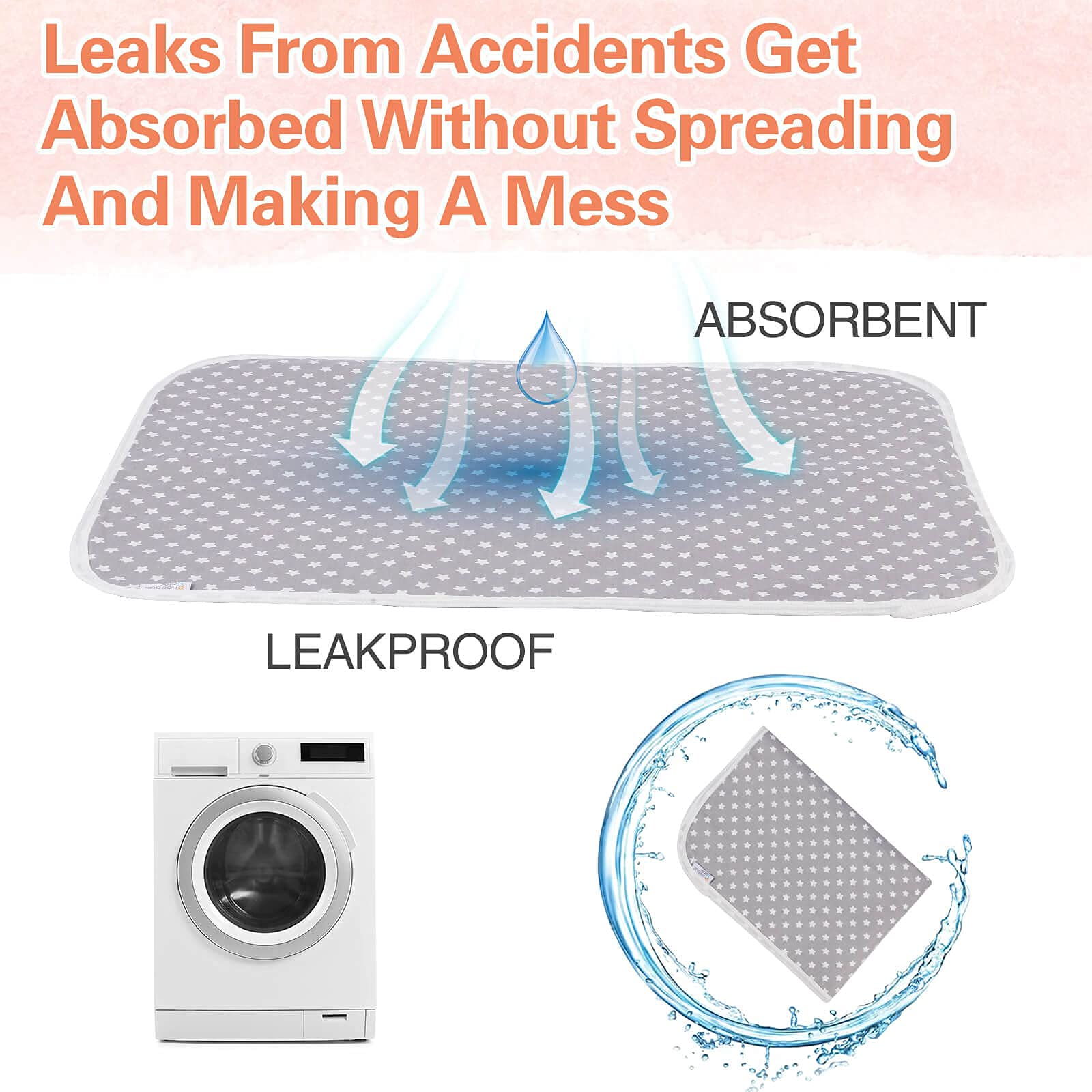 PHOEBUS BABY easy-clean surface allows quick wipe-down after use