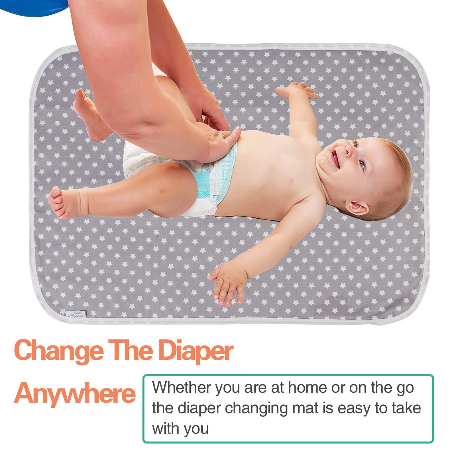 PHOEBUS BABY folded portable design fits in a diaper bag