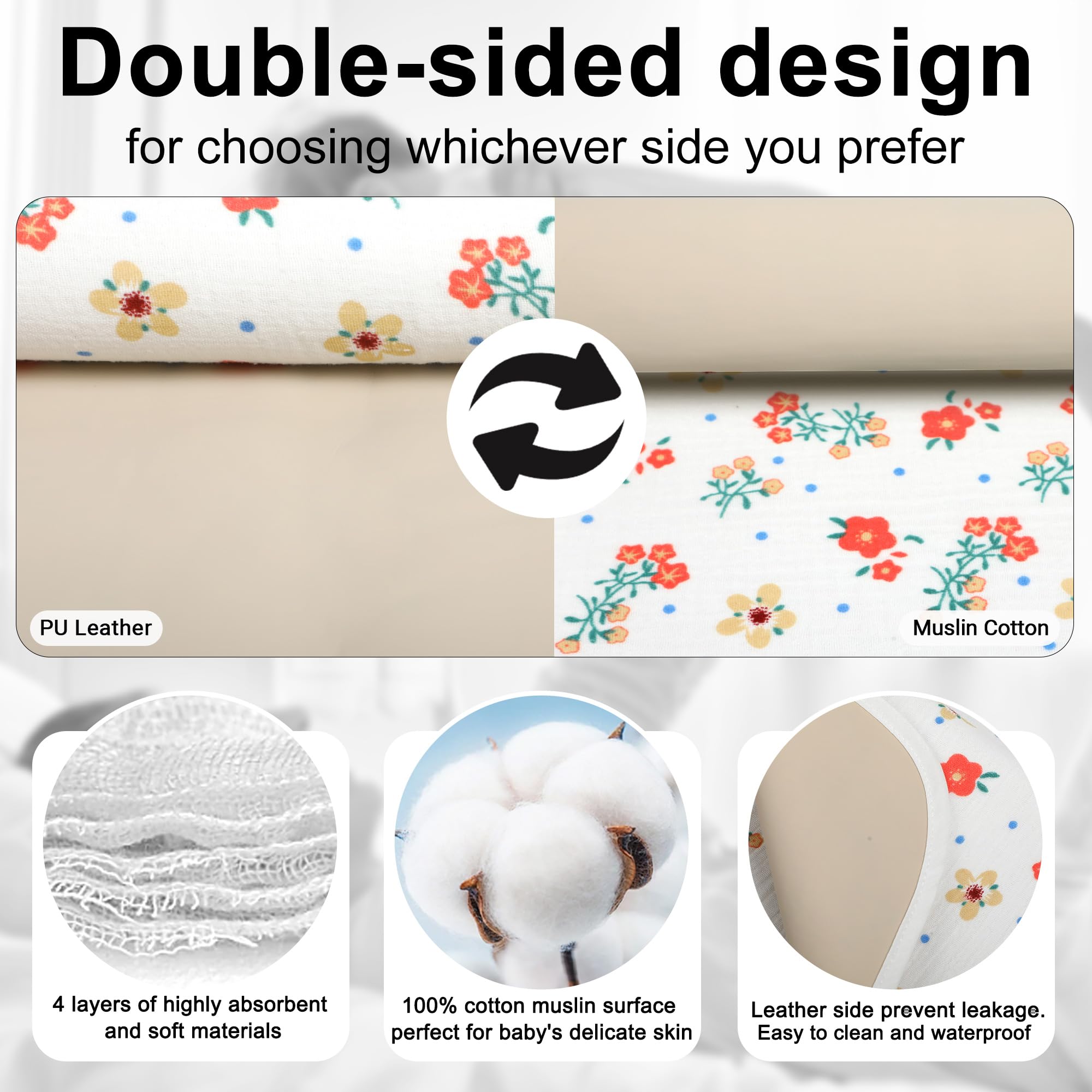 PHOEBUS BABY PU leather side is waterproof and easy to wipe clean
