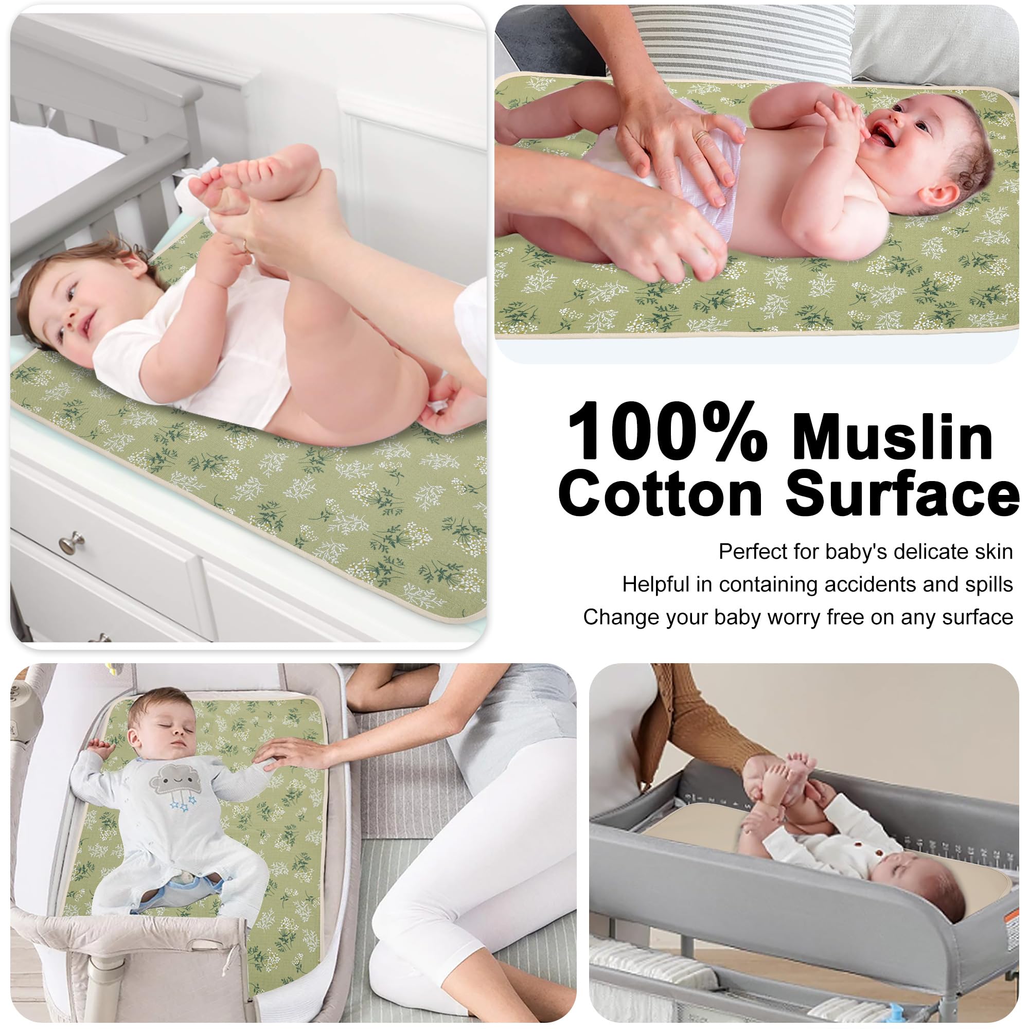 PHOEBUS BABY wipe-clean surfaces simplify mess cleanup.