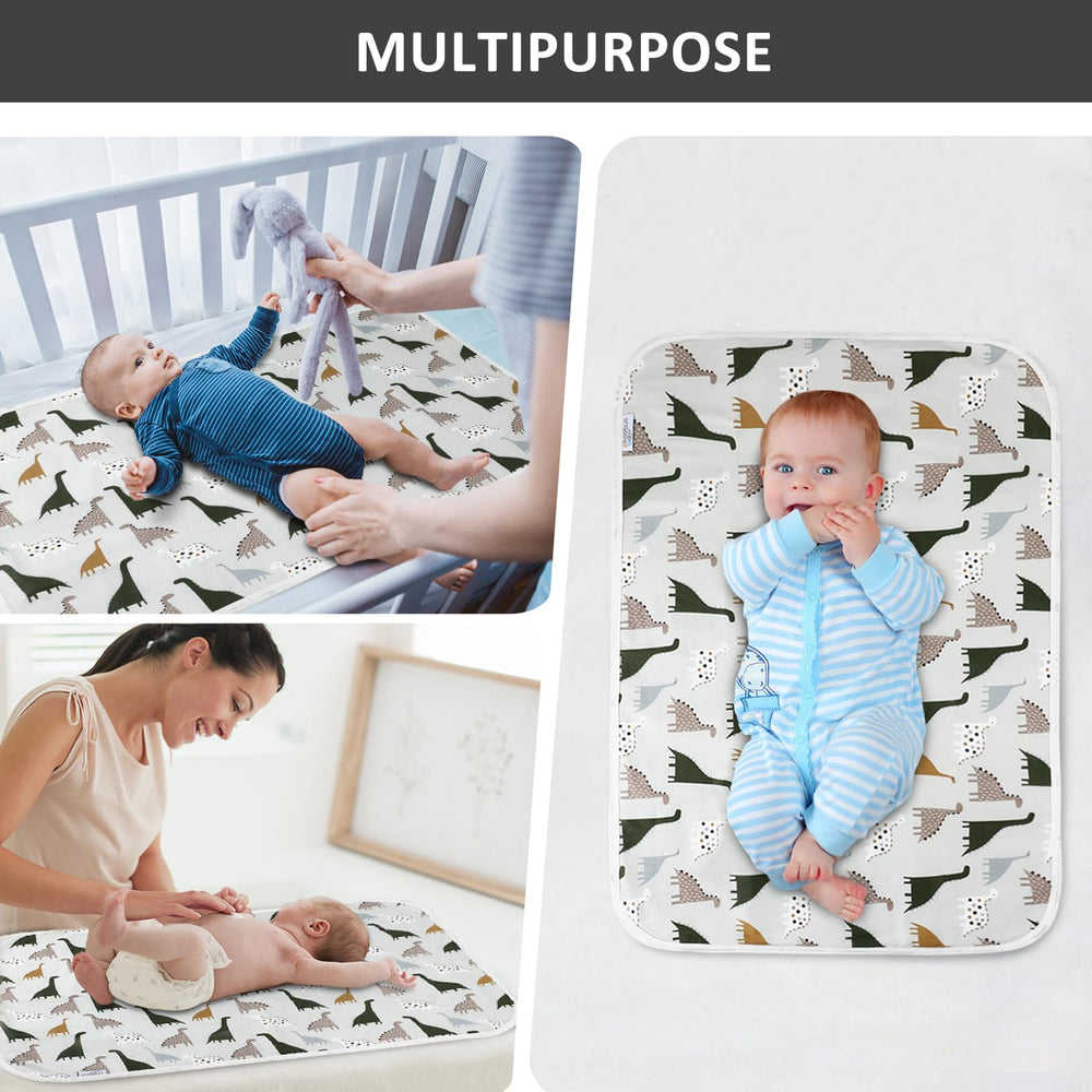 PHOEBUS BABY dinosaur-pattern changing pad adds playful charm to diapering.