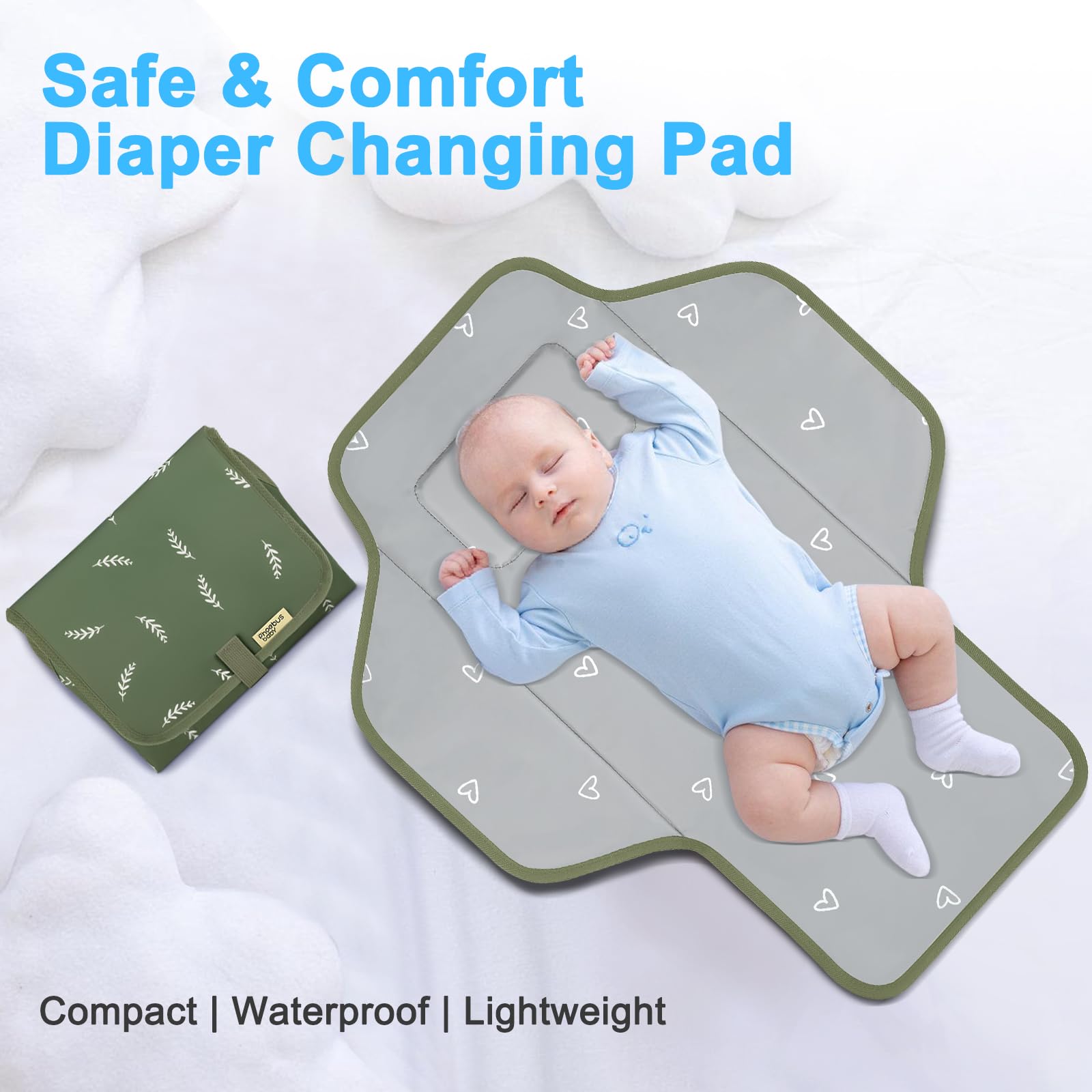 PHOEBUS BABY easy-clean surface wipes down after park changes.