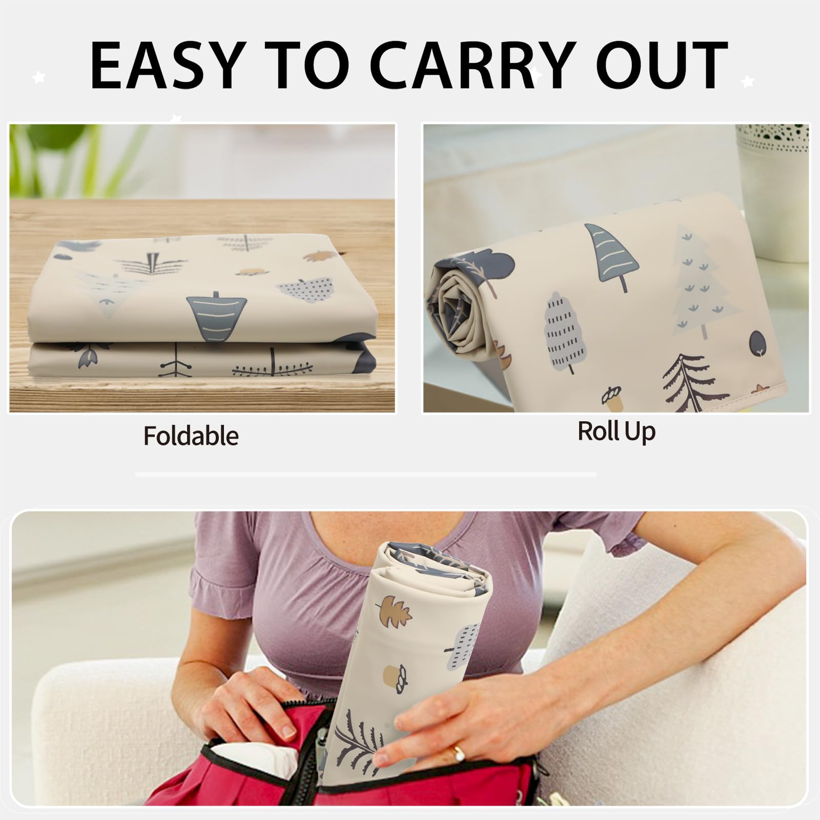 PHOEBUS BABY multipurpose changing mat for bed sofa stroller and car trips