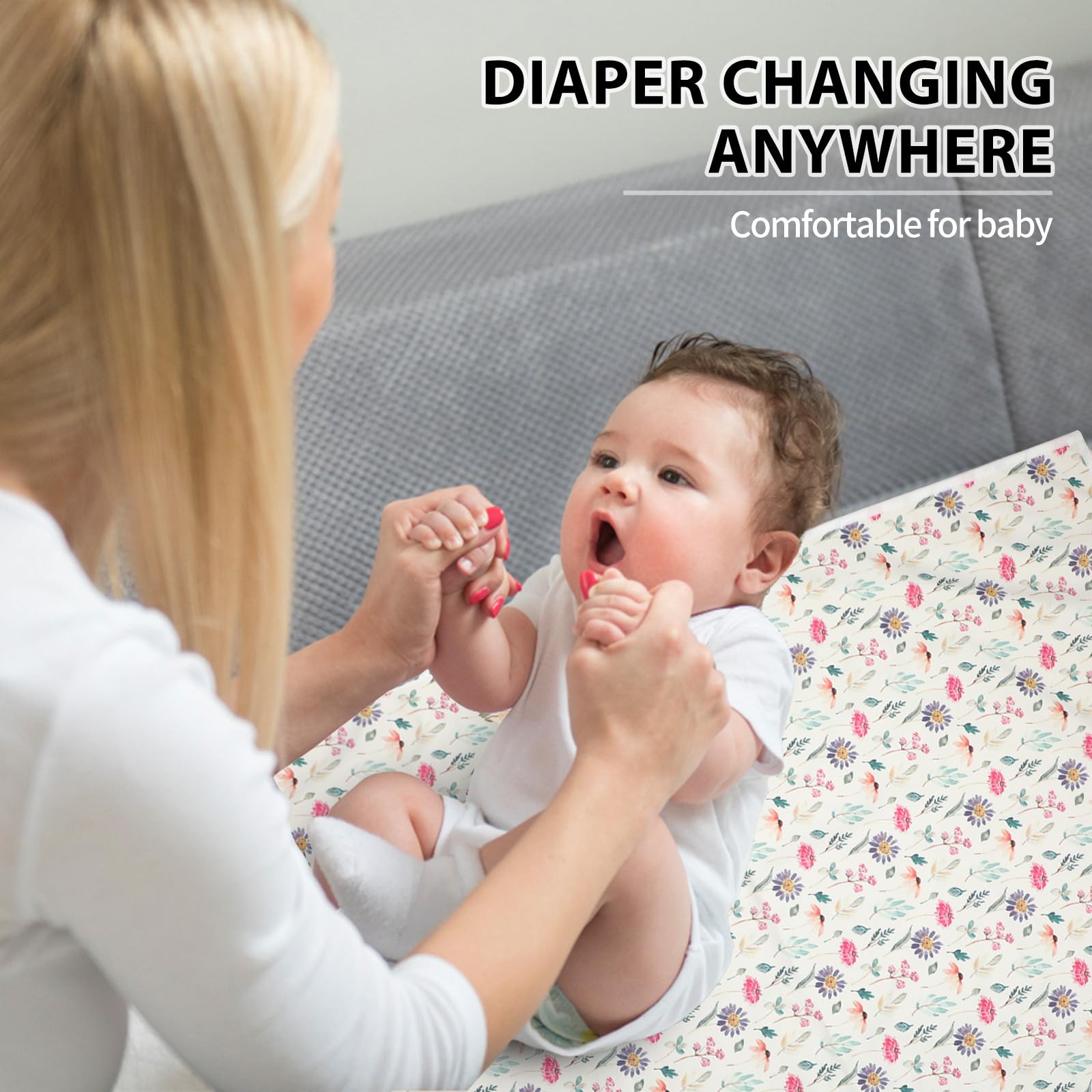 PHOEBUS BABY multipurpose changing mat works on bed, sofa, stroller.