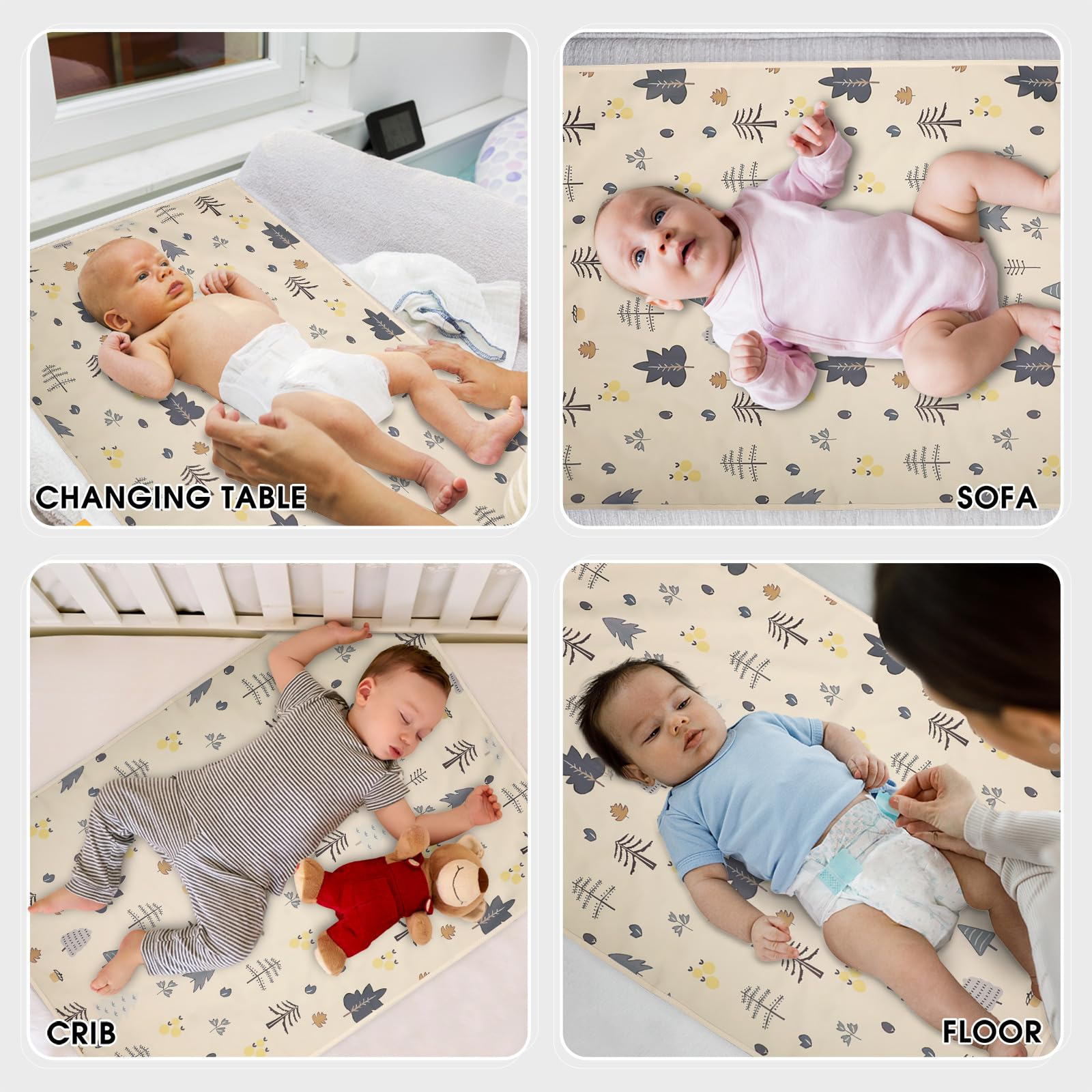 PHOEBUS BABY newborn gift forest tree changing mat for stylish essentials