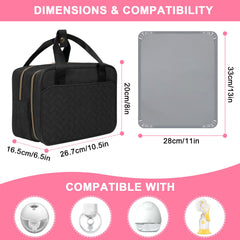 PHOEBUS BABY organized pockets detail for parts, chargers, and wipes