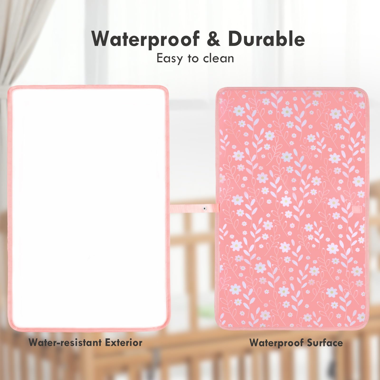 PHOEBUS BABY pink-flowers design suits both boys and girls for gift-ready use
