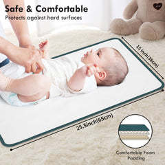 phoebus baby portable changing pad with wrist strap ideal for travel.