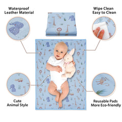 PHOEBUS BABY travel changing pad folded compact in diaper bag.