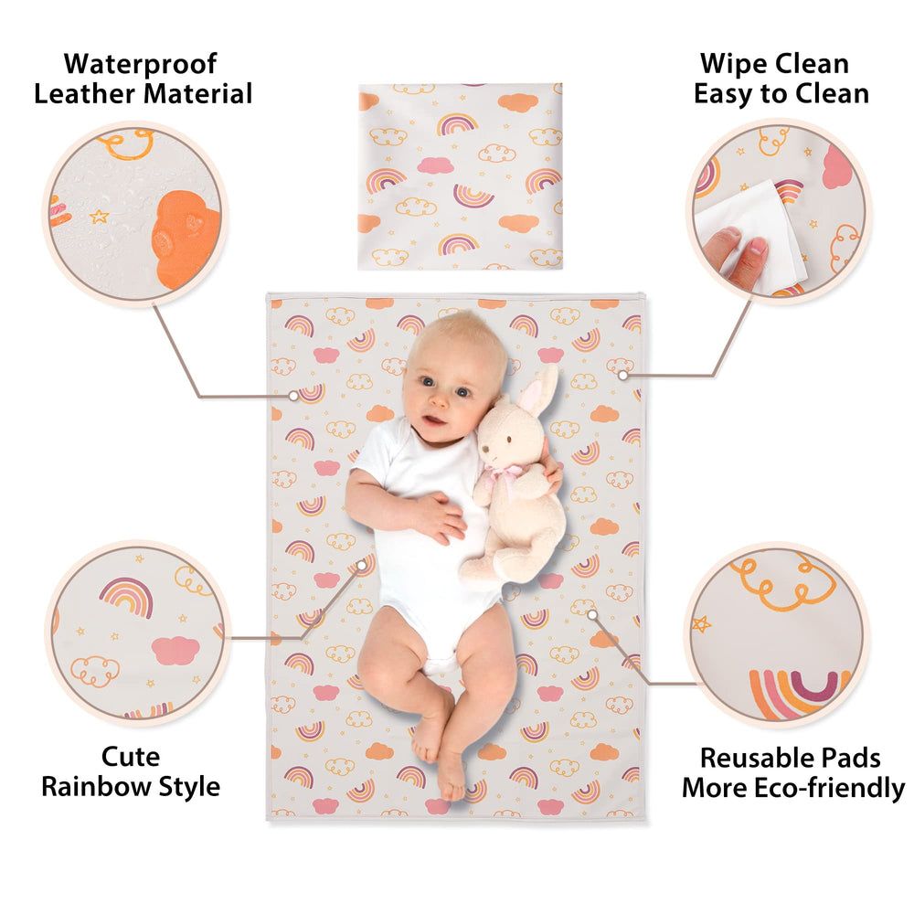 PHOEBUS BABY large 20x28 inch mat provides ample space
