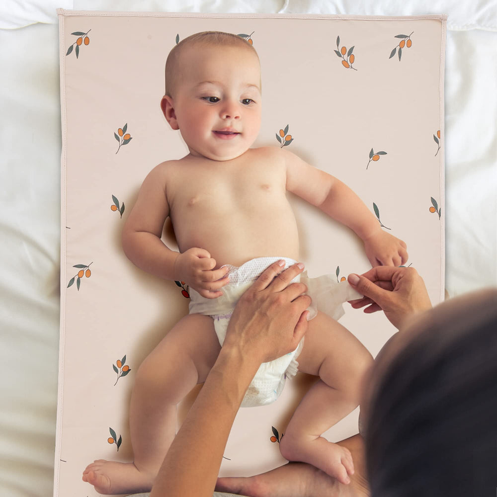 PHOEBUS BABY vegan leather mat Branch rolled for portable use