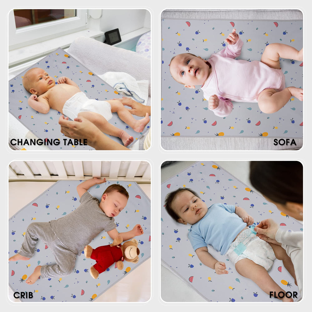 PHOEBUS BABY vegan leather changing mat car-use for on-the-go diaper changes.