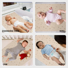 PHOEBUS BABY vegan leather changing mat multipurpose use on bed sofa car stroller