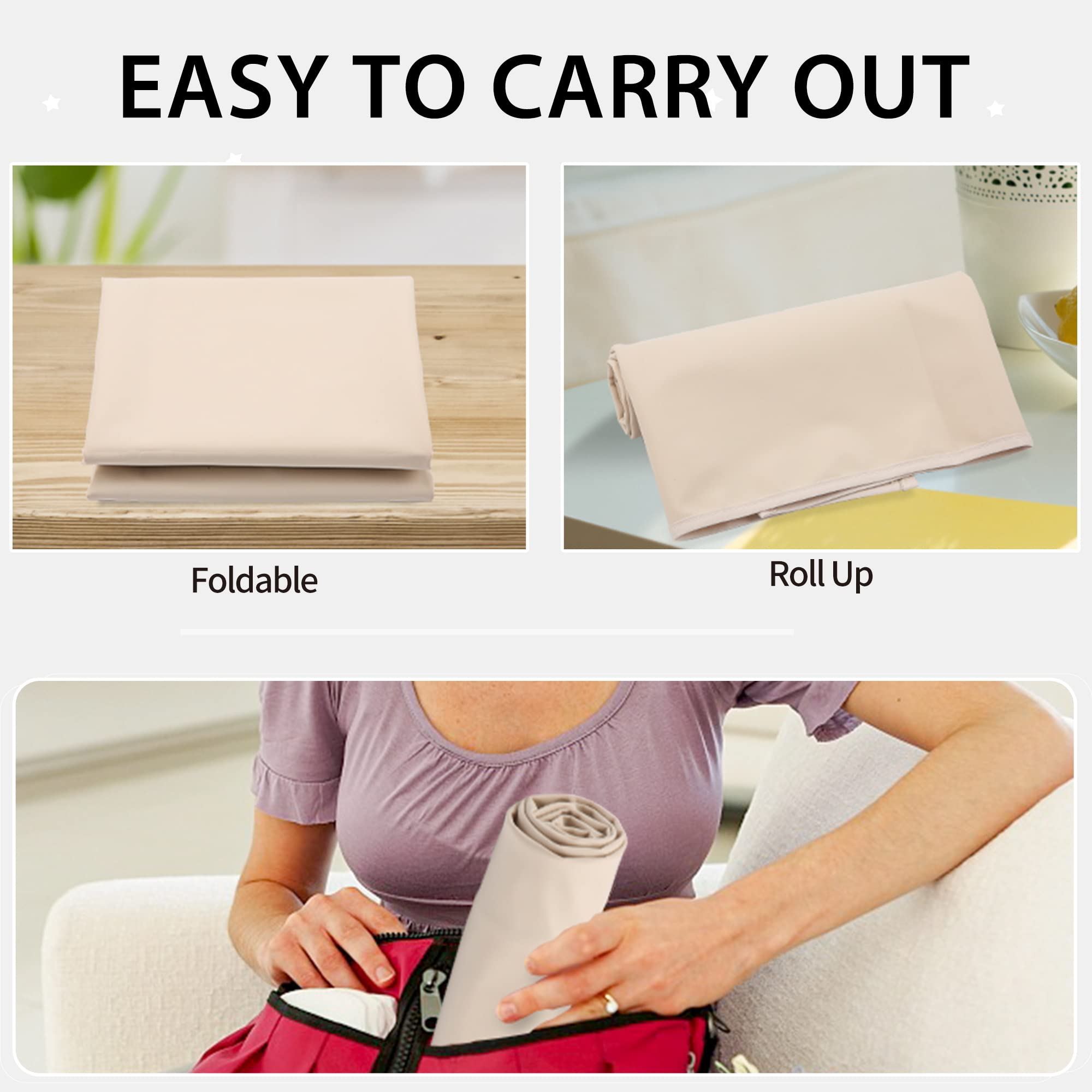 PHOEBUS BABY vegan leather changing mat close up showing waterproof surface.