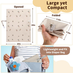 PHOEBUS BABY wipe-clean waterproof surface enables quick cleanups.