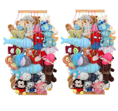 PHOENANCEE stuffed animal storage organizers on wall reduce clutter and create tidy play spaces.