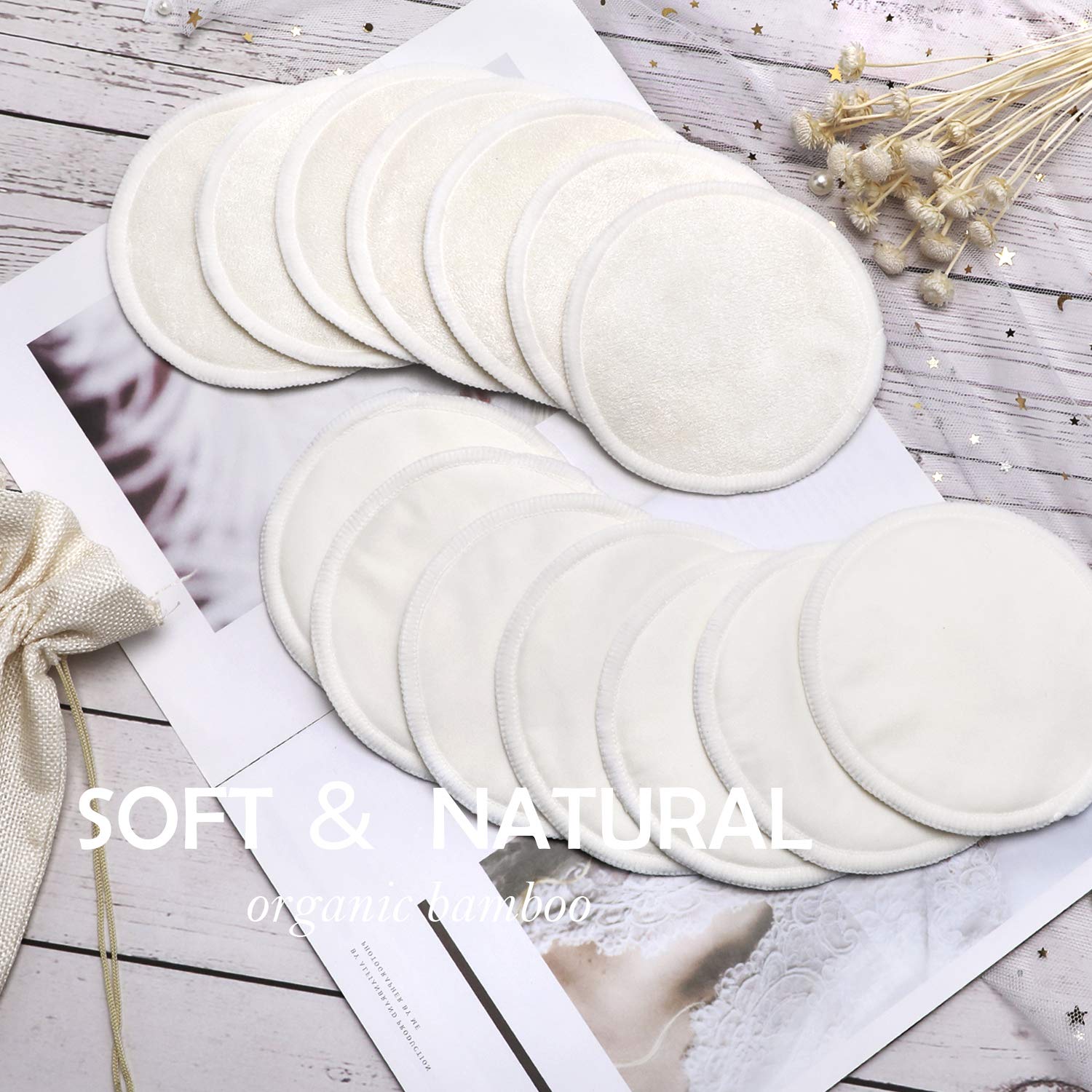 PHOGARY nursing pads in use demonstrate comfortable reusable option for breastfeeding.