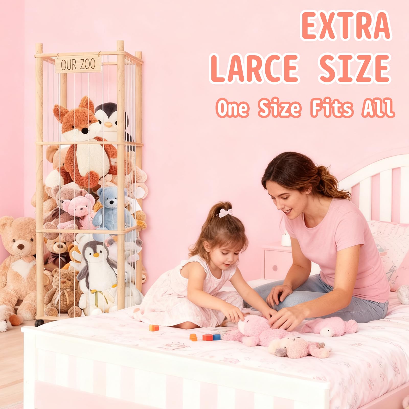 PHOKID 56In Zoo Tower open-grid design enabling quick plush access