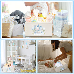 Pickmesh diaper organizer basket with handles ideal for nursery storage and toys.