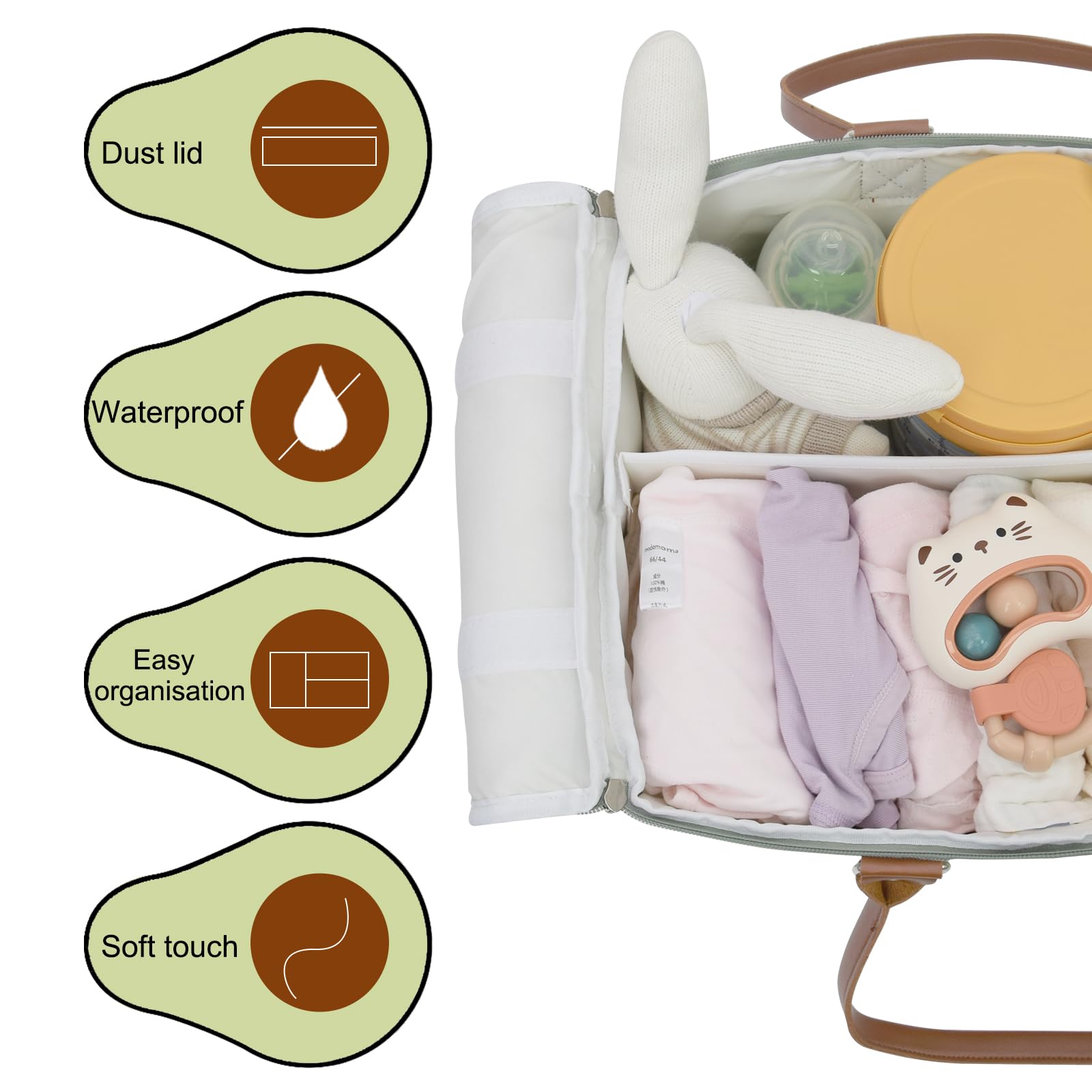 Picsthetic emergency pacifier pocket for quick grab