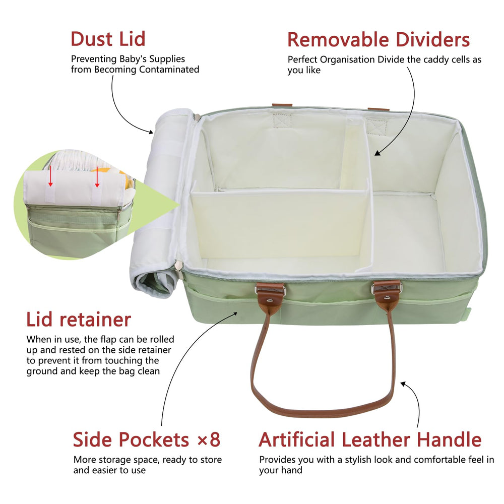 Picsthetic diaper bag in use at daycare setting