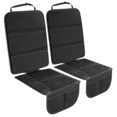PIDO car seat protector back coverage protects leather seats from indentations and spills.