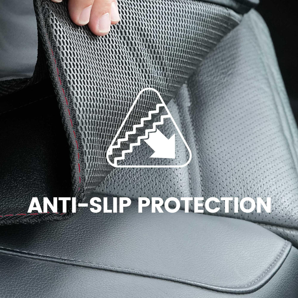 PIDO fabric resists liquids and helps guard seats during everyday car use.