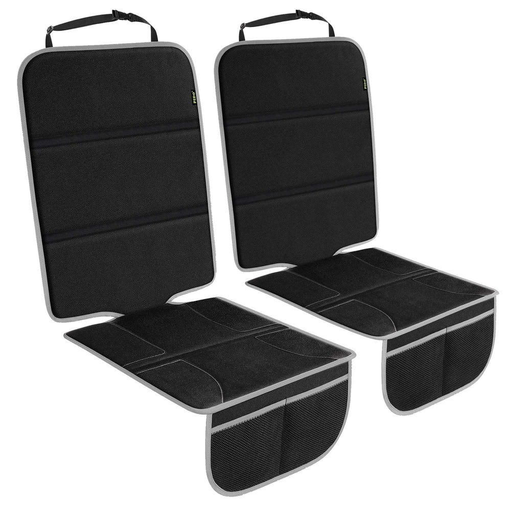 PIDO car seat protector with thick padding protects upholstery and adds cushioning.