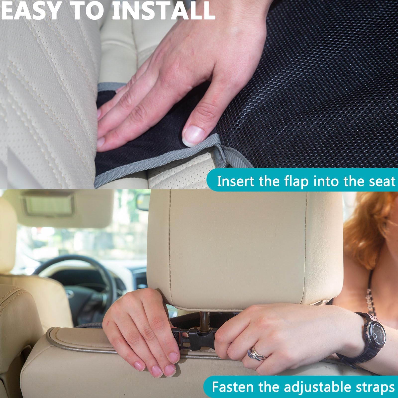 PIDO dog-use seat protector can double as a pet travel cover.