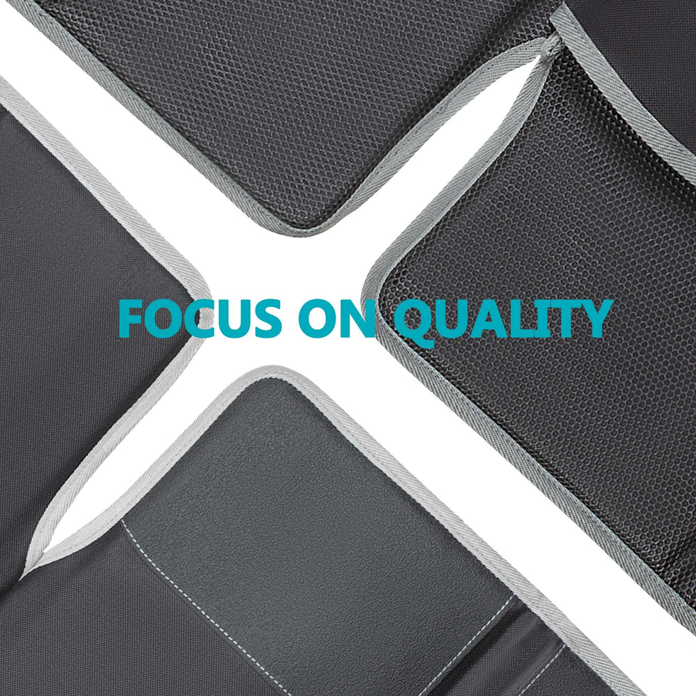PIDO seat protector mesh pockets keep snacks and toys within easy reach.