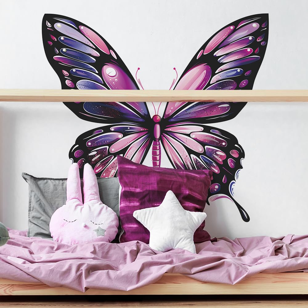Piduckg butterfly wall art nursery playroom decor with dreamy colors