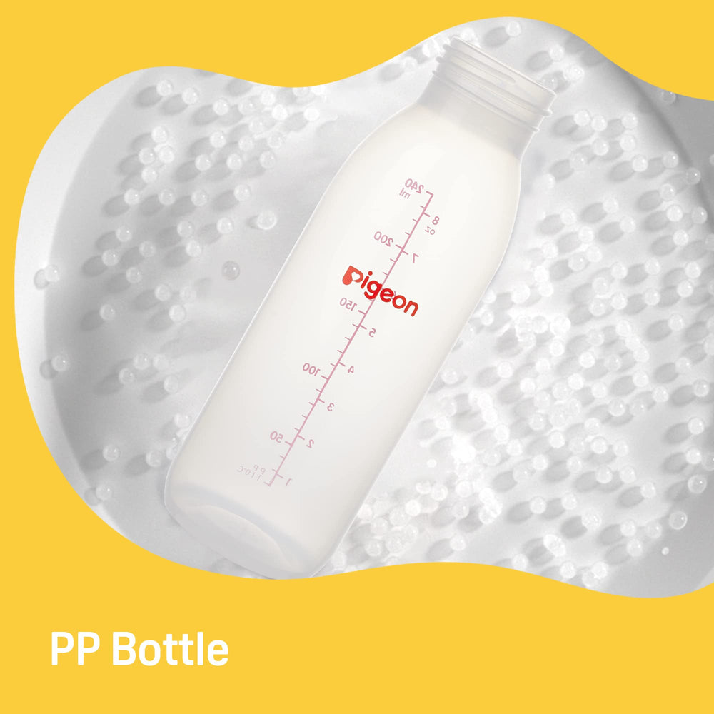 Pigeon bottle base is thick for stable feeding.
