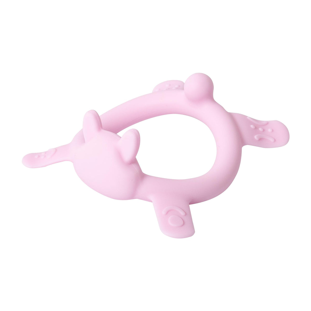 Pigeon pink rabbit teether 3m+ easy grasping and soothing gums