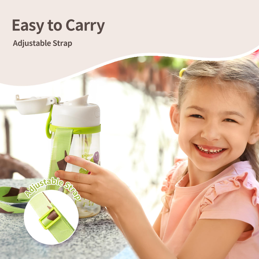 Pigeon PPSU Kids Water Bottle drop-resistant design endures outdoor adventures