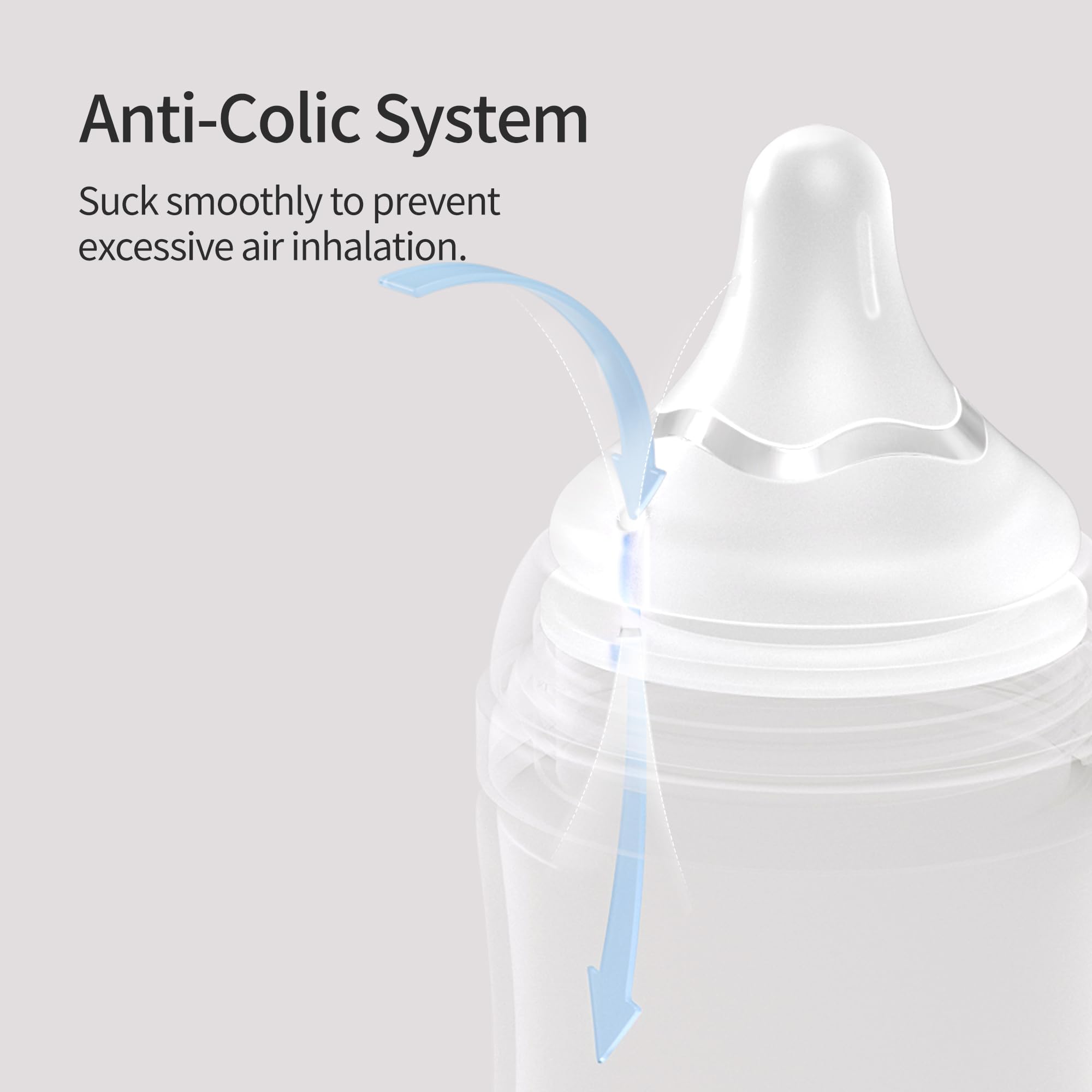 Pigeon silicone nipple SS staged-flow design for growing babies