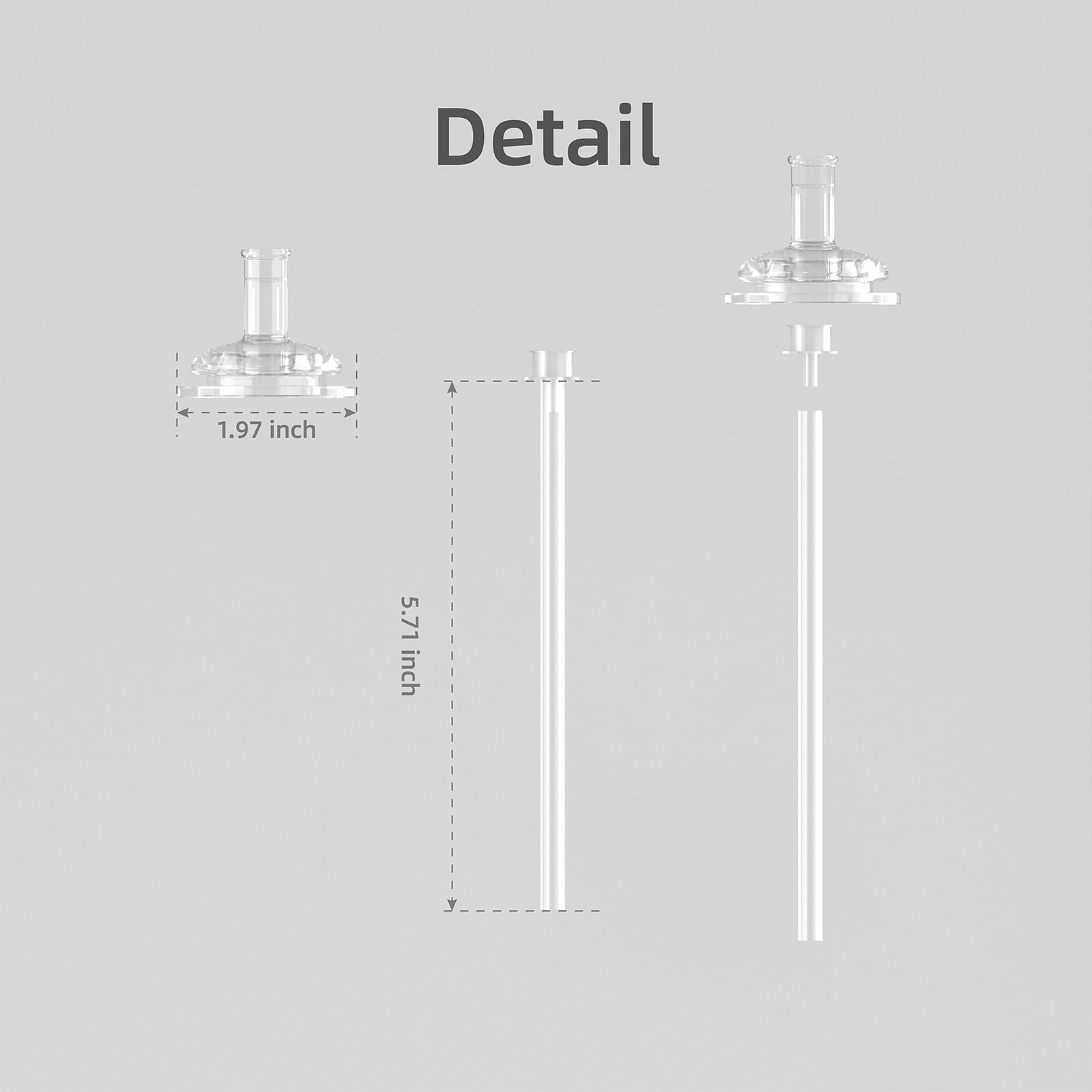 Piifur replacement set 4Pack straw stacked illustrates organized storage and ready replacements.