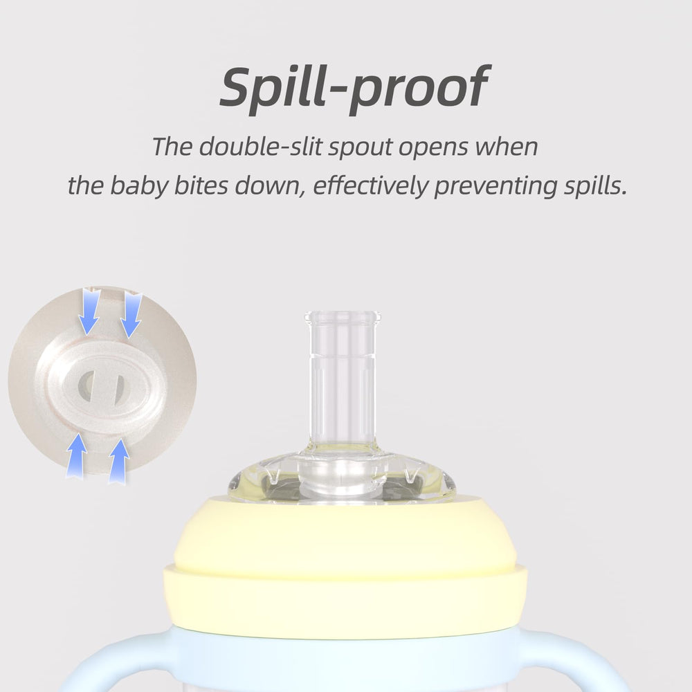 Piifur Sippy Cup Double Smile Spout supports easier hydration for kids