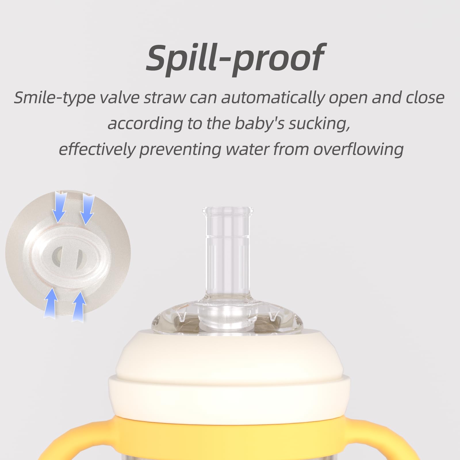 Piifur sippy cup dual air vents ensure smooth drinking for toddlers