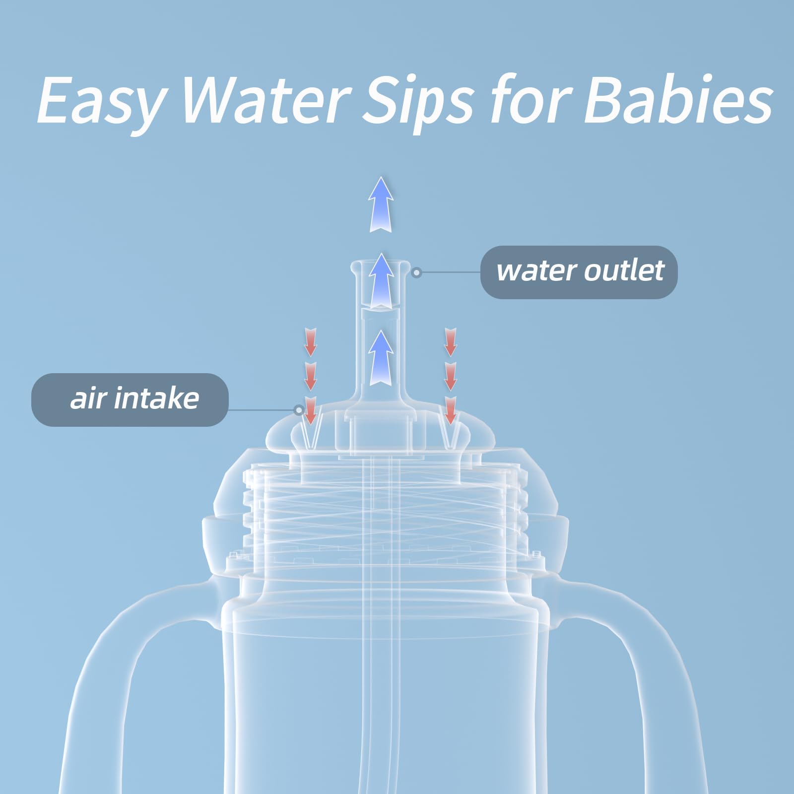 Piifur Sippy Cup Easy Cleaning highlights simple disassembly and quick washing