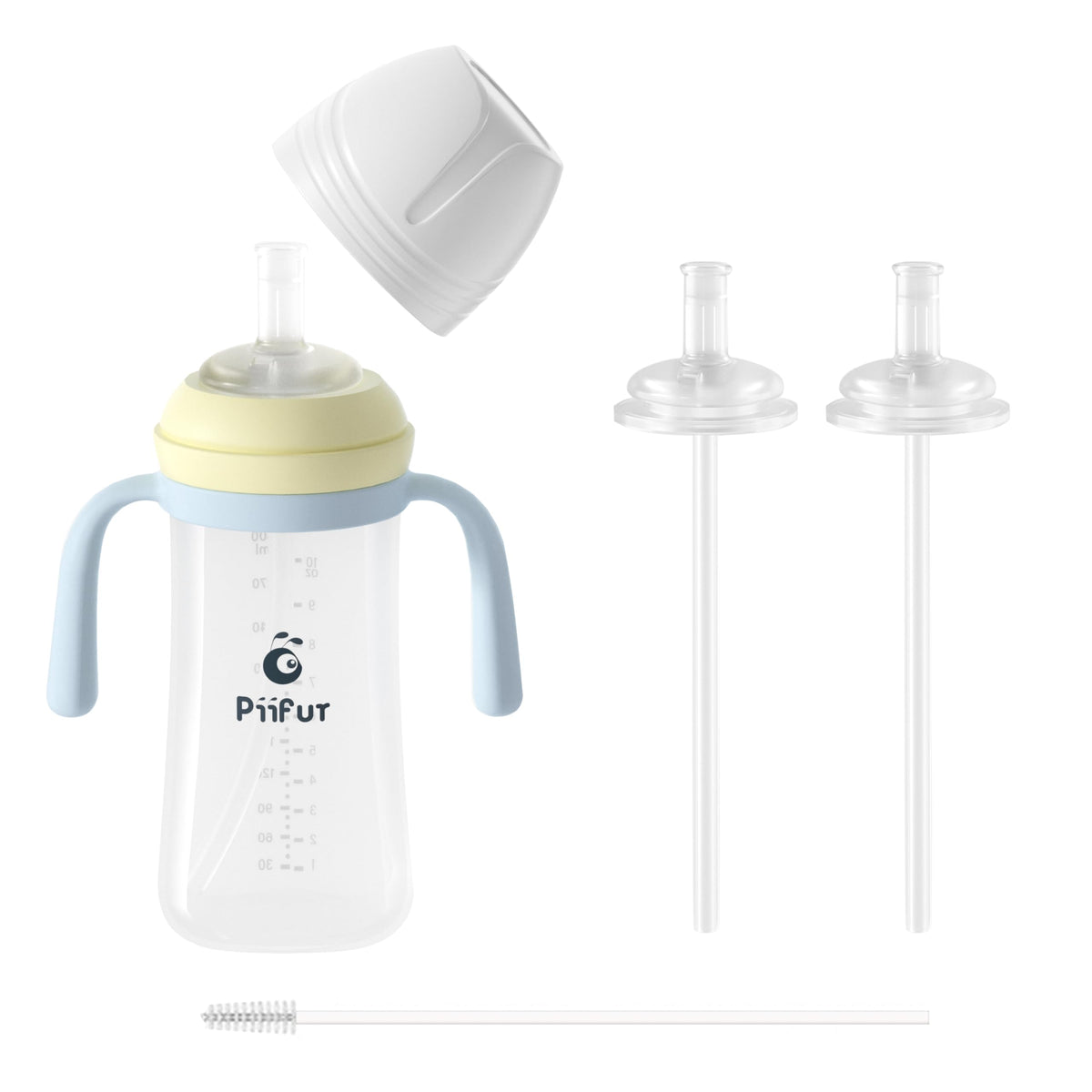 Piifur Sippy Cup No-Spill Blue keeps drinks mess-free during playtime