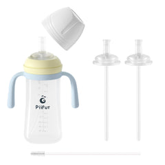 Piifur Sippy Cup No-Spill Blue keeps drinks mess-free during playtime