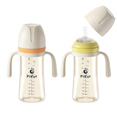 Piifur sippy cups no-spill straw with handle for confident toddlers